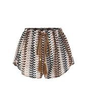 Shorts de Crochê Boho ZAFUL de Cintura Alta para Praia