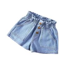 Shorts De Denim Leves Para Meninas Pequenas, Estilo Coreano, Casual De Verão, Versátil Para Uso Ao