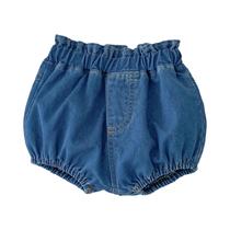 Shorts De Denim Para Bebês Meninos E Meninas Com Rendas De Algodão Macio Para O Verão 0-3T Shorts De Denim Para Bebês Meninos E Meninas Com Rendas De Algodão Macio Para O Verão 0-3T