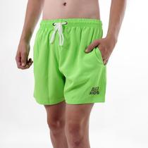 Shorts De Elastic Verde Neon Juvenil Masculino Bermuda De Menino Moda