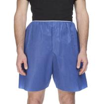 Shorts de exame de paciente McKesson descartáveis não tecidos azuis 2XL Shorts de exame de paciente McKesson descartáveis não tecidos azuis 2XL