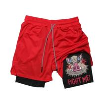 Shorts de Fitness Masculino 2 em 1 - Impressão para Treino ao Ar Livre Shorts de Fitness Masculino 2 em 1 - Impressão para Treino ao Ar Livre