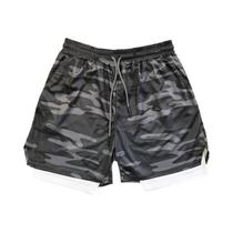 Shorts de Fitness Masculino - Secagem Rápida, Respirável, Cintura Elástica e Forro Duplo