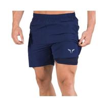 Shorts De Fitness Masculinos 2 Em 1, Secagem Rápida E Respirável, Roupas De Praia E Esporte 2024