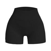 Shorts de Fitness Skinny Sem Costura - Cintura Alta para Mulheres - Ideal para Corrida e Treino