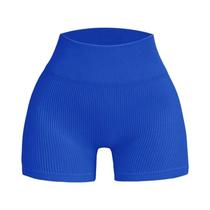 Shorts de Fitness Skinny Sem Costura - Cintura Alta para Mulheres - Ideal para Corrida e Treino