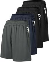 Shorts de ginástica Barneel Basketball Athletic com bolsos para homens Shorts de ginástica Barneel Basketball Athletic com bolsos para homens