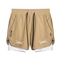 Shorts De Ginástica/basquete 2 Em 1 De Secagem Rápida Para Homens, Com Camada Dupla, Para Treino De Shorts De Ginástica/basquete 2 Em 1 De Secagem Rápida Para Homens, Com Camada Dupla, Para Treino De