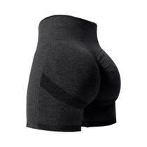 Shorts de Ginástica Feminino Cintura Alta Tie Dye - Levantamento de Bunda, Sem Costura
