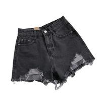 Shorts De Jeans De Cintura Alta E Perna Larga Para Mulheres, Moda Coreana, Estilo Casual De Rua,