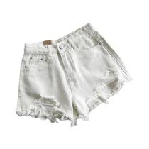 Shorts De Jeans De Cintura Alta E Pernas Largas Para Mulheres Moda Coreana Estilo Casual De Rua Shorts De Jeans De Cintura Alta E Pernas Largas Para Mulheres Moda Coreana Estilo Casual De Rua
