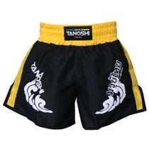 Shorts de Luta Amarelo TRNG Tanoshi estampado para Muaythai Sanda Kickboxing