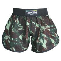 Shorts de Luta Camuflado Verde FAST Tanoshi para Muaythai Sanda Kickboxing