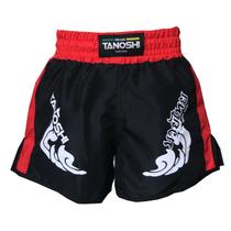 Shorts de Luta Vermelho TRNG Tanoshi estampado para Muaythai Sanda Kickboxing