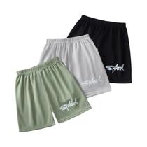 Shorts De Malha Multicoloridos De Secagem Rápida Para Crianças Meninos E Meninas, Calças Casuais De