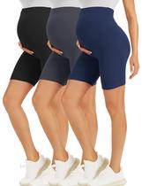 Shorts de maternidade BONVIGOR Over the Barrigy-5" para treino de motociclista, ioga, atlética, gravidez, calças curtas, pijama lounge Shorts de maternidade BONVIGOR Over the Barrigy-5" para treino de motociclista, ioga, atlética, gravidez, calças curtas, pijama lounge