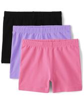 Shorts de moda The Children's Place para meninas, pacote com 3 Shorts de moda The Children's Place para meninas, pacote com 3
