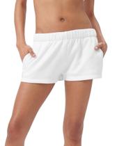 Shorts de Moletom Cozy Crush Florence by Mills para Mulheres - Cor Branca