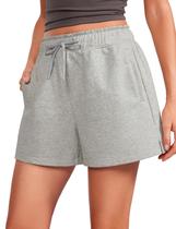 Shorts de Moletom CRZ YOGA em Algodão com Cordão e Bolsos L