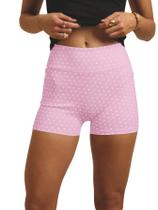 Shorts de motociclista WDIRARA, bolinhas, cintura elástica, rosa para ioga Shorts de motociclista WDIRARA, bolinhas, cintura elástica, rosa para ioga