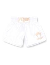 Shorts de Muay Thai Venum Classic Blanco/Oro Talla M Shorts de Muay Thai Venum Classic Blanco/Oro Talla M