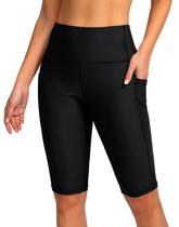 Shorts de Natação SANTINY Cintura Alta 30 cm Bolsos Proteção UV50+ Shorts de Natação SANTINY Cintura Alta 30 cm Bolsos Proteção UV50+