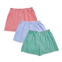 Shorts de pijama Cinvik Gingham Boxer para mulheres verdes xadrez XL Shorts de pijama Cinvik Gingham Boxer para mulheres verdes xadrez XL
