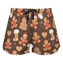 Shorts de pijama JHKKU Comfy Sleep Bottoms Christmas para mulheres