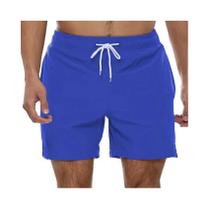 Shorts De Surf E Natação Masculinos De Secagem Rápida Com Cintura Elástica E Cordão Para Praia No