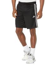 Shorts de treino adidas Essentials Pique 3-Stripes masculinos pretos