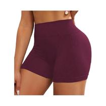 Shorts de Treino de Cintura Alta para Mulheres - Calça Curta de Yoga