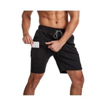 Shorts De Treino Masculinos 2 Em 1 De Secagem Rápida De 7 Polegadas Para Corrida E Academia
