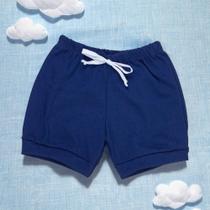 Shorts de Verão Azul Marinho para Bebês 100% Algodão