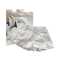 Shorts de Verão Milancel para Meninas - Algodão, Cintura Elástica e Plissado