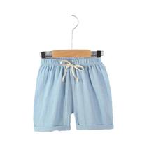Shorts De Verão Para Meninos De 2 a 10 Anos, Calças Esportivas Infantis Em Linho E Algodão Macio,