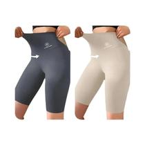 Shorts de Yoga Cintura Alta Push Up - M ao XL - Fitness, Ciclismo e Ginástica