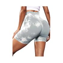 Shorts de Yoga Cintura Alta - Sem Costura, Efeito Peach Butt - Fitness e Verão