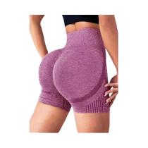 Shorts de Yoga de Cintura Alta para Mulheres - Fitness, Treino e Corrida