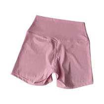 Shorts De Yoga De Cintura Alta Respiráveis E De Secagem Rápida Para Fitness, Corrida, Ciclismo E
