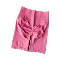 Shorts de Yoga Feminino Cintura Alta - Sem Costura, Controle de Barriga e Respirável