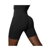 Shorts De Yoga Femininos De Cintura Alta, Sem Costura, Respiráveis, Para Corrida E Ciclismo,