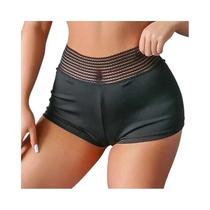 Shorts De Yoga Mini Com Cintura Alta, Ruched, Elástico E Macio Para Mulheres Shorts De Yoga Mini Com Cintura Alta, Ruched, Elástico E Macio Para Mulheres