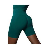 Shorts de Yoga Sem Costura de Cintura Alta para Mulheres - Push Up Booty - Academia e Fitness