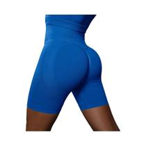 Shorts de Yoga Sem Costura de Cintura Alta para Mulheres - Push Up Booty - Academia e Fitness