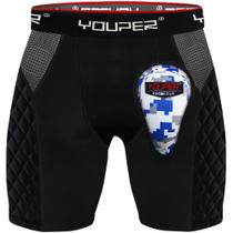 Shorts deslizantes acolchoados Youth Elite com copo atlético macio Youper