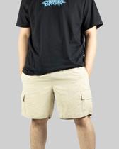 Shorts DR7 Street Cargo Logo Circle - Areia