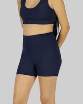 Shorts DR7 Street Feminino Basic Logo Crown - Azul Marinho Shorts DR7 Street Feminino Basic Logo Crown - Azul Marinho