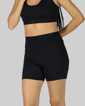 Shorts DR7 Street Feminino Basic Logo Crown - Preto Shorts DR7 Street Feminino Basic Logo Crown - Preto