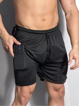 Shorts Dry Fit 2 Em 1 Masculino Térmico Compressão Corrida