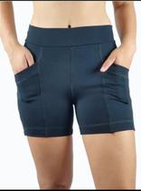 Shorts dulia k2b com bolso cintura alta poliamida
